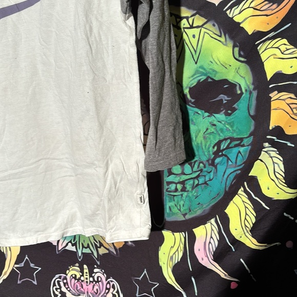 Vans Women’s baseball style 3/4 long sleeve T-shirt Size Small - Picture 3 of 5